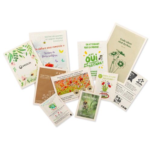 Seed packets 60 x 80 mm tomato fibre paper - Image 1